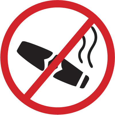 Cigars are not allowed on campus